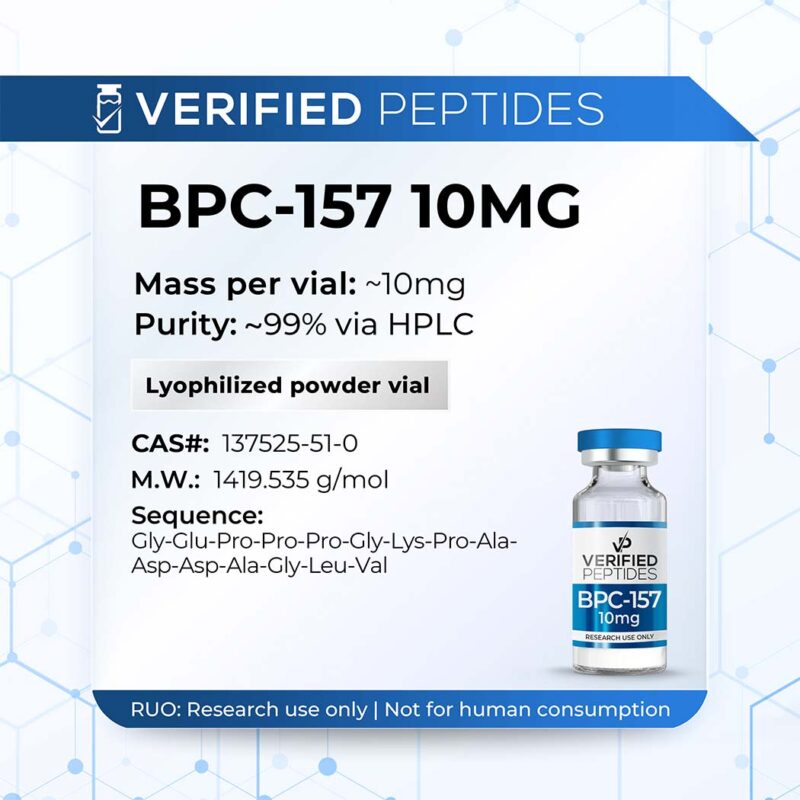 bpc157-10mg-800x800-5 An information sheet for our 10MG BPC-157 peptide.