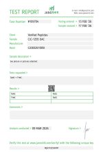 CJC1295 DAC Peptide Sterility Certificate of Analysis Lab Test Report February 2026