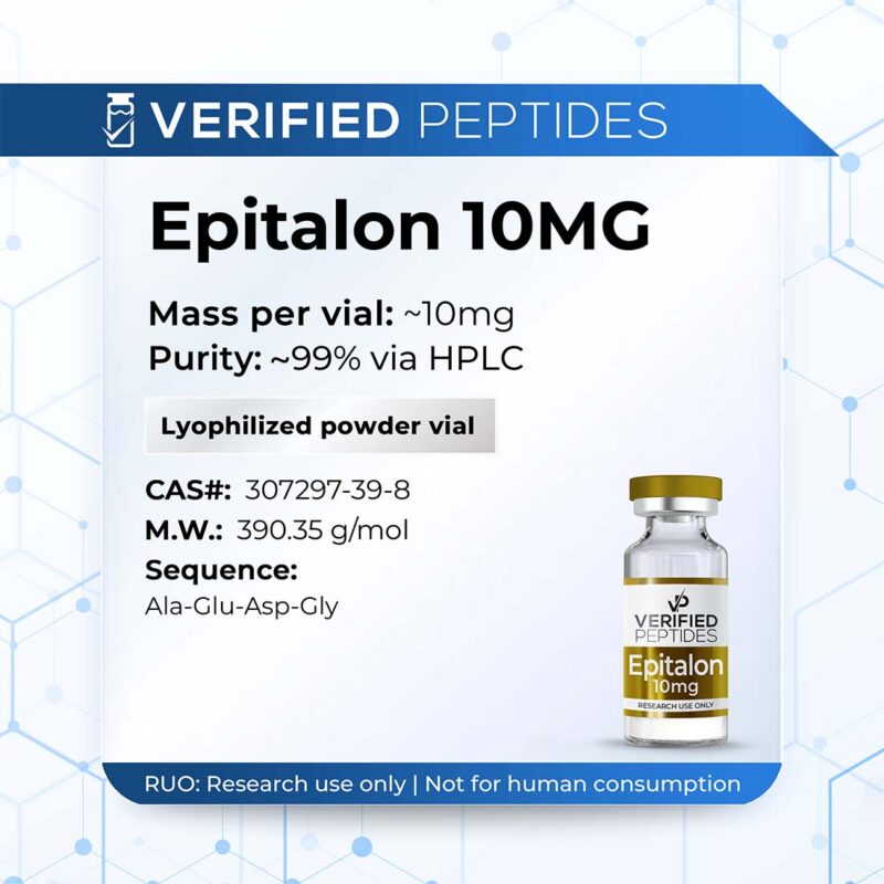 epitalon-info-vial-800x800-5 An information sheet for our 10MG Epitalon peptide.