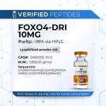 An information sheet for our 10MG FOXO4 DRI peptide.
