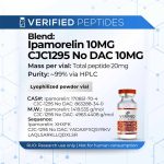 An information sheet for our Ipamorelin CJC-1295 No DAC peptide blend.