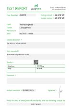L-Glutathione Lab Report Test April 2025