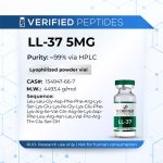 An information sheet for our 5MG LL-37 peptide.