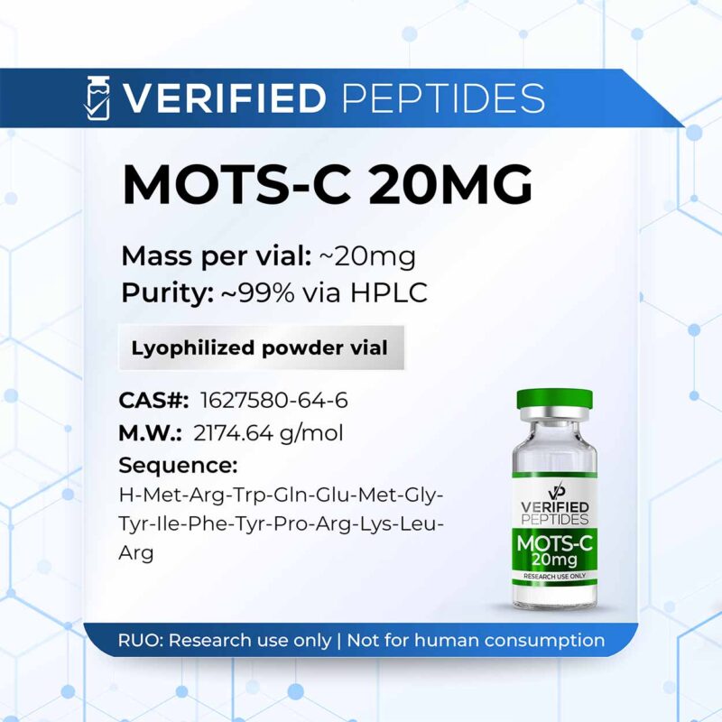mots-c-vial-800x800-5 An information sheet for our 20MG MOTS-C peptide.