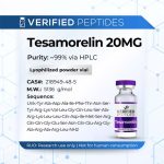 An information sheet for our 20MG Tesamoreln peptide.